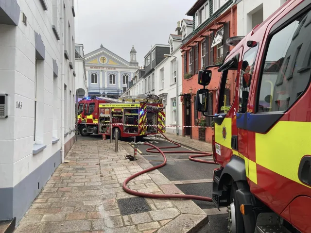Unattended cooking fire